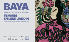 Affiche de l'exposition sur Baya à l'Institut du monde arabe