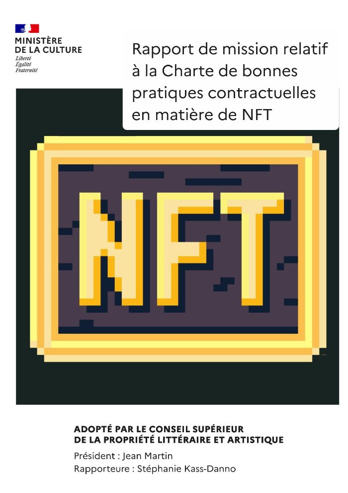 Rapport de mission relatif à la Charte de bonnes pratiques contracxtuelles sur les NFT