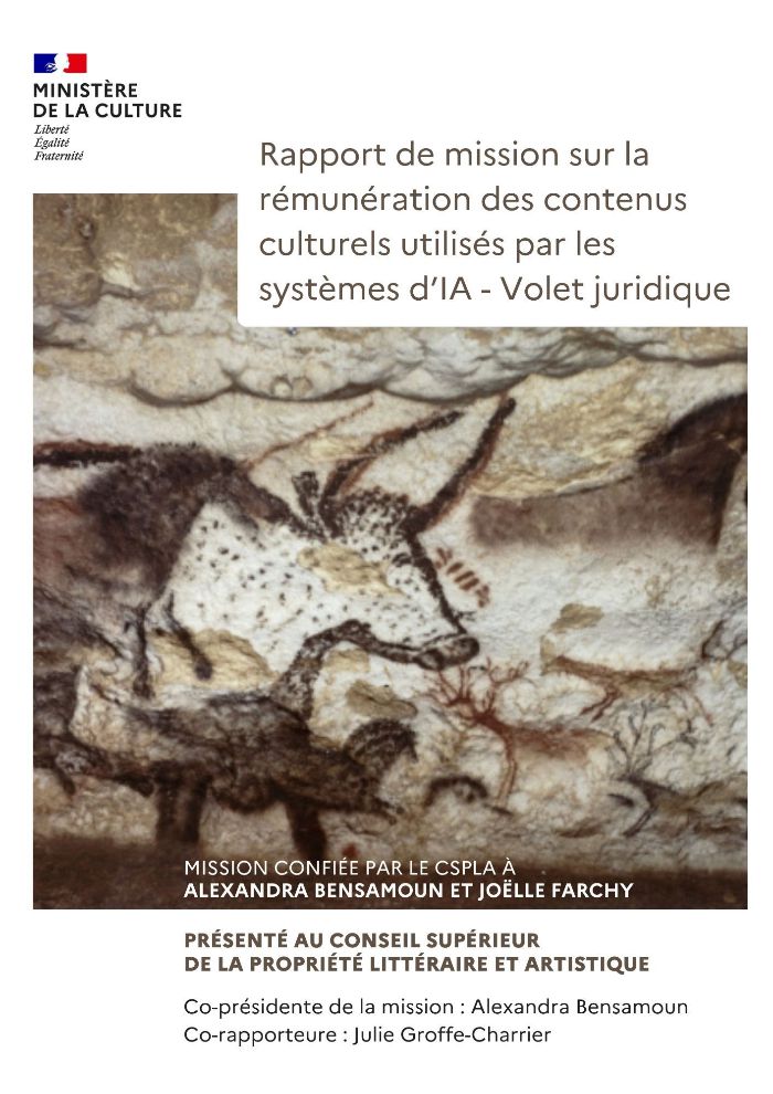 Rémunération des contenus culturels utilisés par les systèmes d’IA Volet juridique