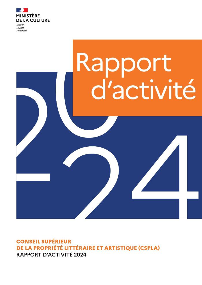 Rapport d'activité du CSPLA 2024