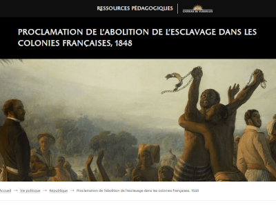 Proclamation de l'abolition de l'esclavage dans les colonies françaises